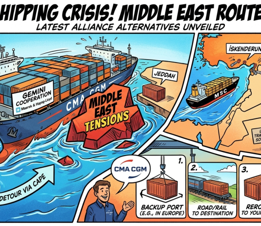 Gemini Cooperation, MSC, and CMA CGM Announce Middle East Route Alternatives