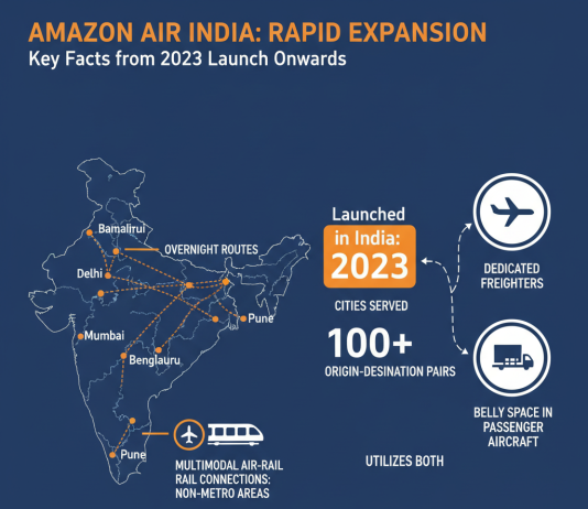 Amazon expands air cargo to northeast India