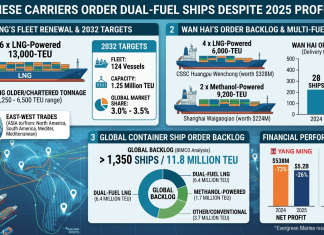 Yang Ming, Wan Hai expand dual-fuel ships