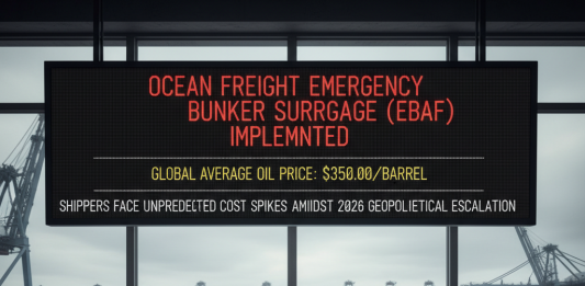 Why is the Ocean freight Emergency Bunker Surcharge EBAF Surging?