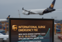 UPS international surge emergency fee: Navigating 2026 Costs