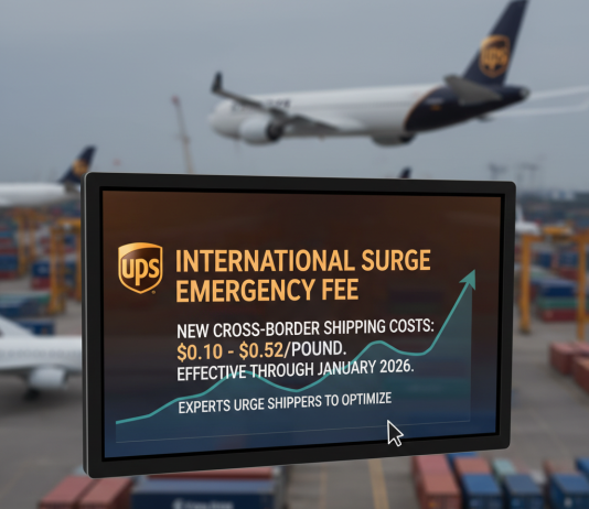 UPS international surge emergency fee: Navigating 2026 Costs