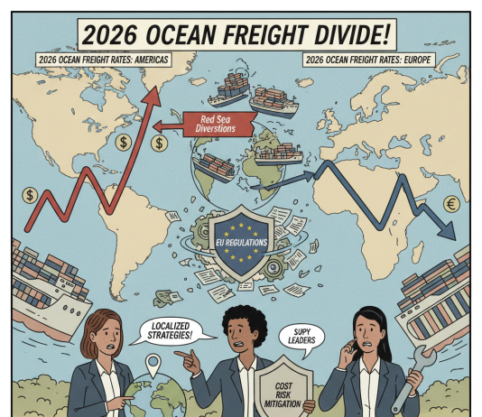 What Drives the Americas and Europe Ocean Freight Rate Divergence?