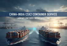 Impact of the China-India CSX2 Container Service on Global Trade