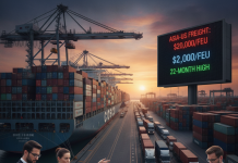 Why Asia-US Container Freight Rates Hit 22-Month Highs in 2026