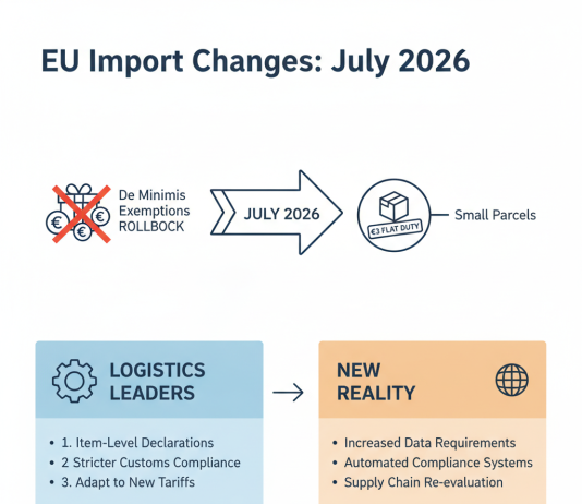 EU De Minimis Import Exemptions Rollback: 2026 Logistics Guide