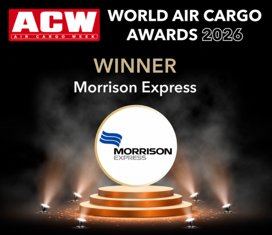 Morrison Express Named ACW’s Global Airfreight Forwarder of the Year 2026 as Air and Ocean Networks Expand