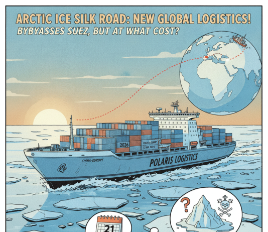 Arctic Ice Silk Road Navigation: Unlocking A 21-Day Sea Route