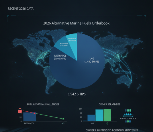 Alternative marine fuels orderbook: Is LNG leading the 2026 race?