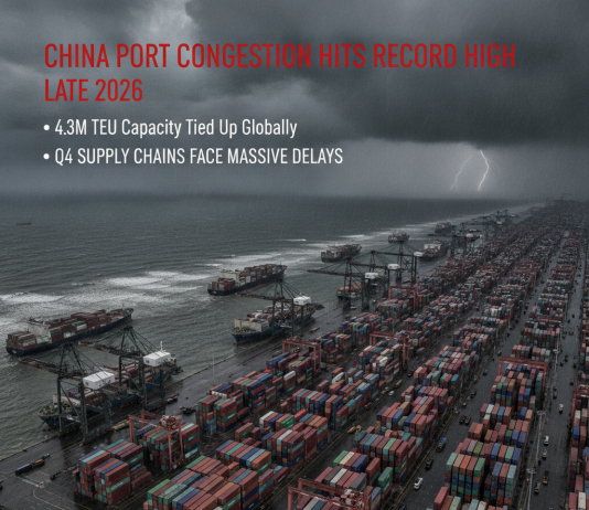 China Port Congestion Hits 2026 Highs: How Will It Impact Q4?